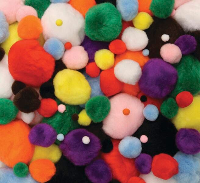 Creativity Street Pom Pons, Assorted Bright Colors, Various